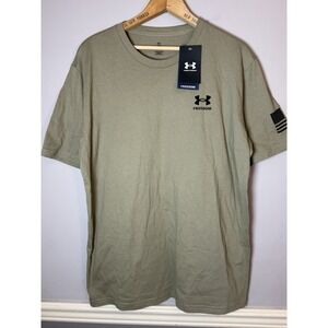 Under Armour Men's Freedom Flag T-Shirt size Large Army Green